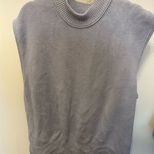 Gray/purple tone Sleeveless Knit Sweater free people